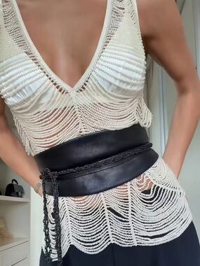 NWT ZARA BEADED TOP ZW COLLECTION
